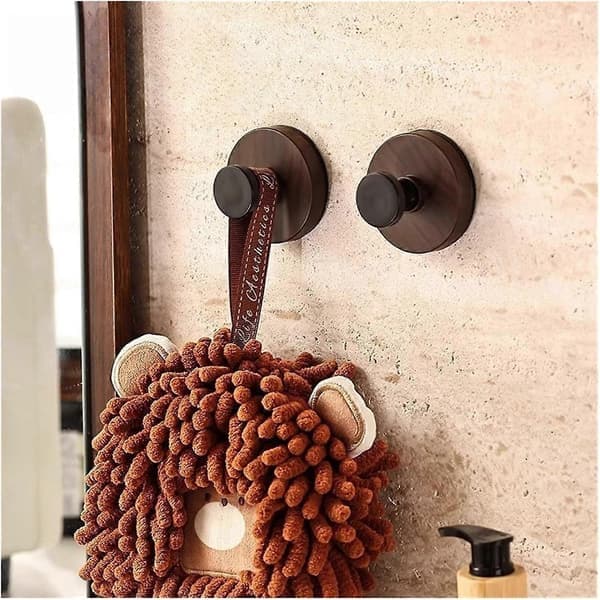 Suction Cup Hooks 5 pcs Rustproof Waterproof Towel Hooks for Bathroom Kitchen Shower