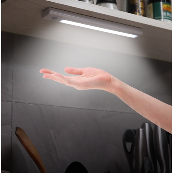 LED Ljuslist med Rörelsesensor för Smarta Förvaringsutrymmen