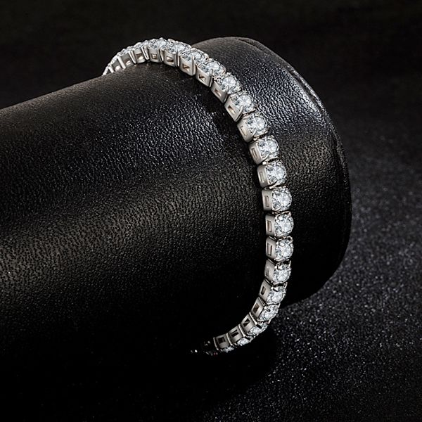 Sterling Silver Italienskt handgjort pärla boll strand kedja armband för kvinnor