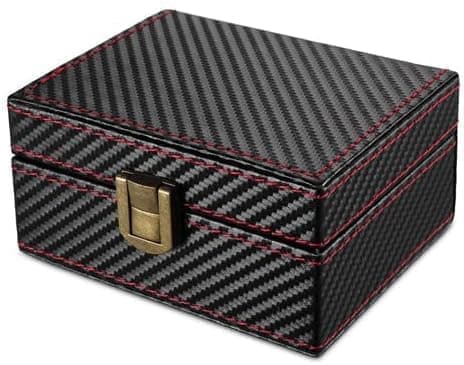 Faraday Box Car Key Fob Protector Box RFID Signal Blocking Box Faraday Cage Larger Size (Black Carbon)