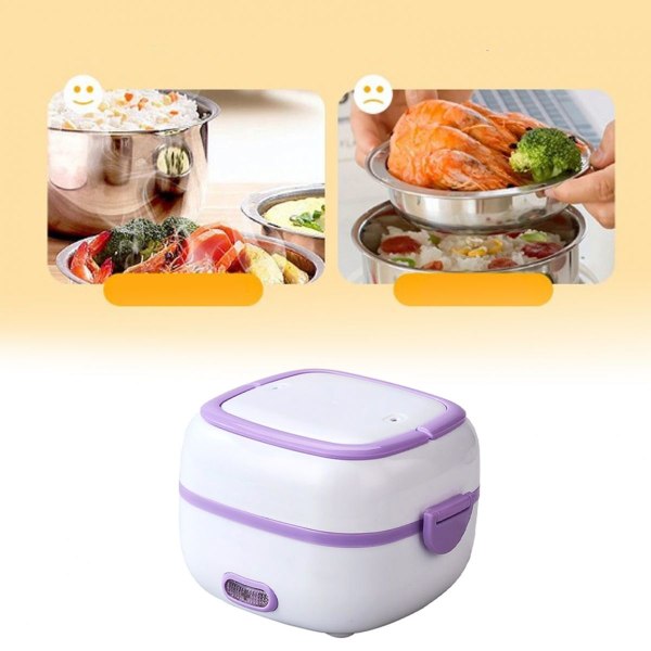 Multifunktionell elektrisk lunchlåda Mini riskokare Bärbar F
