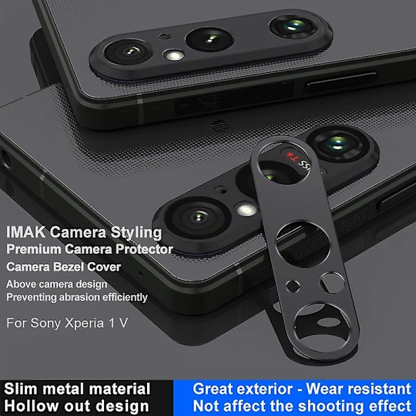 IMAK för Sony Xperia 1 V Metallkameraskydd Anti-scratch Kameraskydd