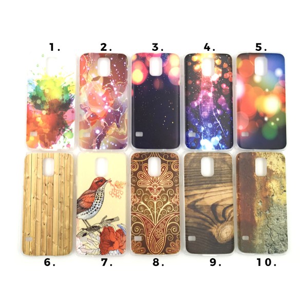 Skal med motiv Samsung S5 MultiColor Motiv 1 MultiColor #1