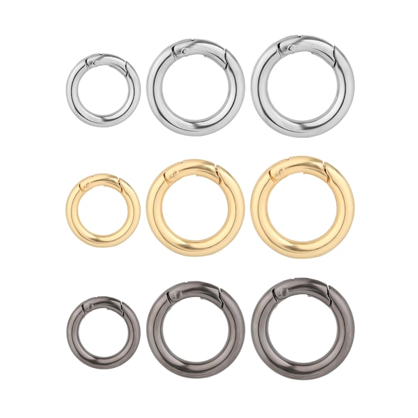 10st Spring O-Ring Spännen Karbinhake Handväskor GULD - spot försäljning