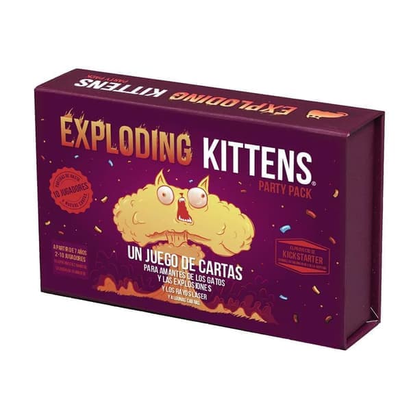 Exploding Kittens Party Pack - 2-10 spillere - Alder 7+ Selskapsspill Familie Spillkveld Kortspill for barn og voksne