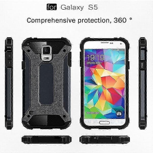 Robust TPU- och PC-hybridfodral för Galaxy S5 / G900