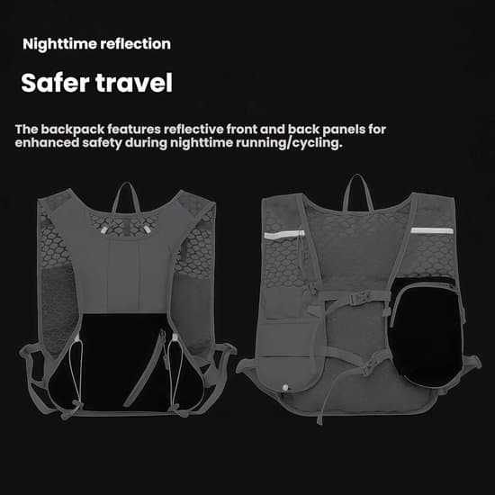 Running Vest with Bottle Holder - Lightweight Hydration Pack - Includes 2-Liter Hydration Bladder - Suitable for Women - Reflective Running Vest