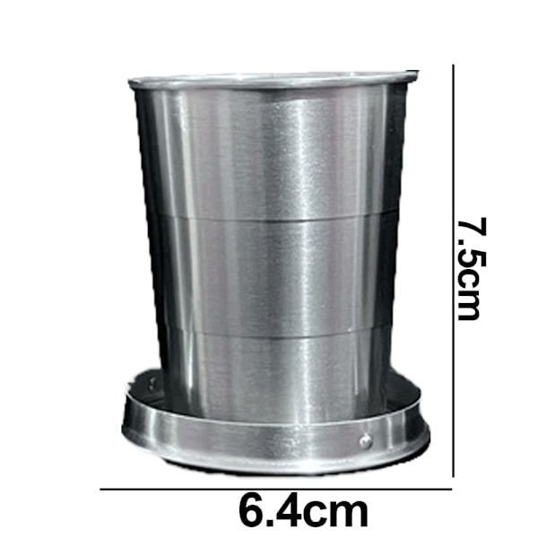 Camping Mug Camping Fällbar Mugg Bärbar Utomhus Resa Demonterbar Hopvikbar Mugg
