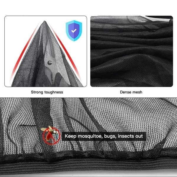 Myggnät med solskydd för bilfönster - 4-pack