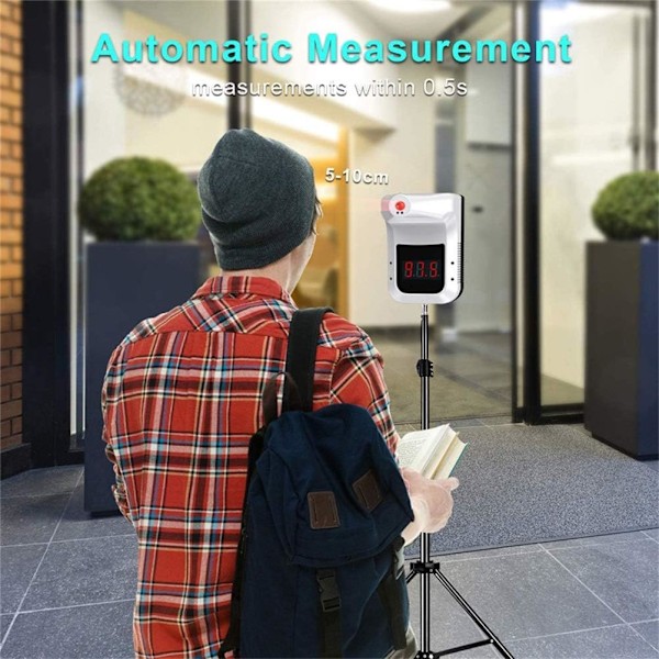 Infraröd termometer beröringsfri digital K3 termometer, väggmonterad infraröd panna K3 termometer med LCD-skärm