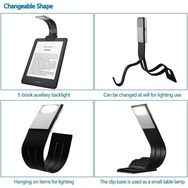 Leselys, LED-leselys, 3 farger, boklys, leselys for sengetid, fleksibel skrivebordslampe, perfekt for lesing, LED-lys for lesing