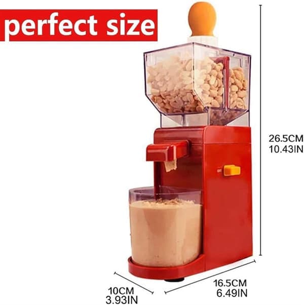 Peanut Butter Machine, Electric Nut Grinder, 500ml Food Processor with Non-Slip Base, 110V–220V, Suitable for Home Kitchen