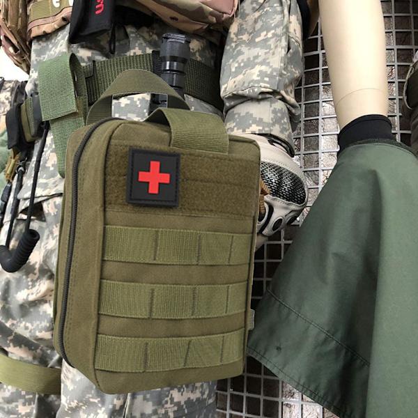Första hjälpen-kit väska taktisk nödväska medicinsk väska rese första hjälpen-kit räddningsväska utomhus camping bärbar （Innehåller inte något medicinskt material）