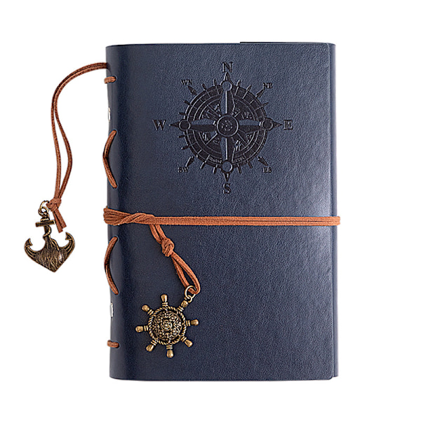 Scrapbook för resor med pirattema (160 sidor) Blå Blå
