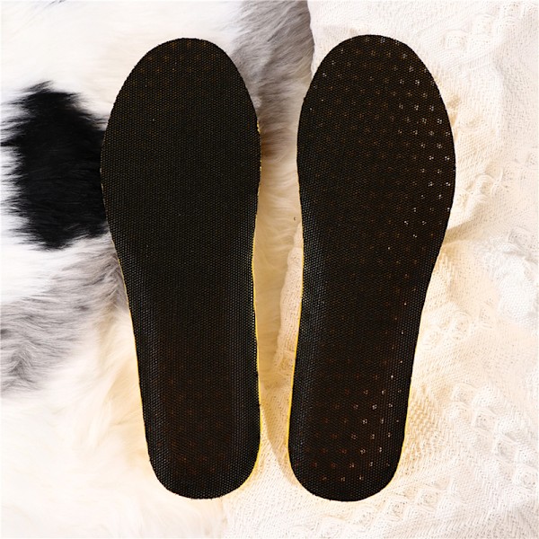 2ST Inläggssulor Ortopedisk Memory Foam Sport Support Insert Woman Black M Black M
