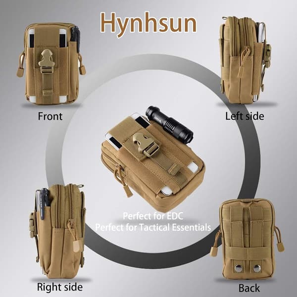 Taktisk MOLLE-påse (2-pack) — Multifunktionell EDC Midjeväska / Utomhusutrustning & Verktygsorganisatör
