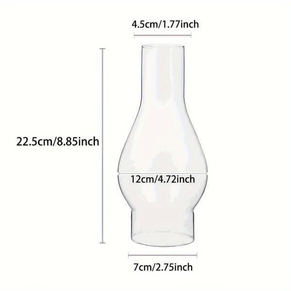 2 utsökta reservglas för fotogenlampor, transparenta glasskärmar.