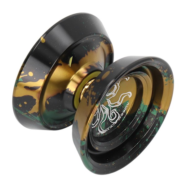 YoYo Ball svarar inte aluminiumlegering Advanced Fade Free Utsökt för tävling med handske 3st strängar svart guld