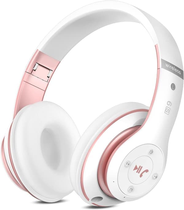 Bluetooth-hovedtelefoner over øret, med HD-mikrofon, FM, TF til PC
