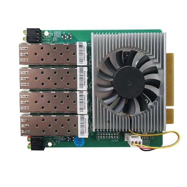 I350 Gigabit Fiberoptisk Netværkskort Skabelon 4SFP Interface