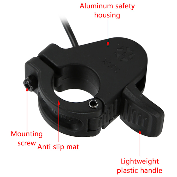 Tumgasreglage för elcykel 300X Hastighetskontroll Accelerator Båda Sidorna Tillgängliga för Modifiering Uppgradering