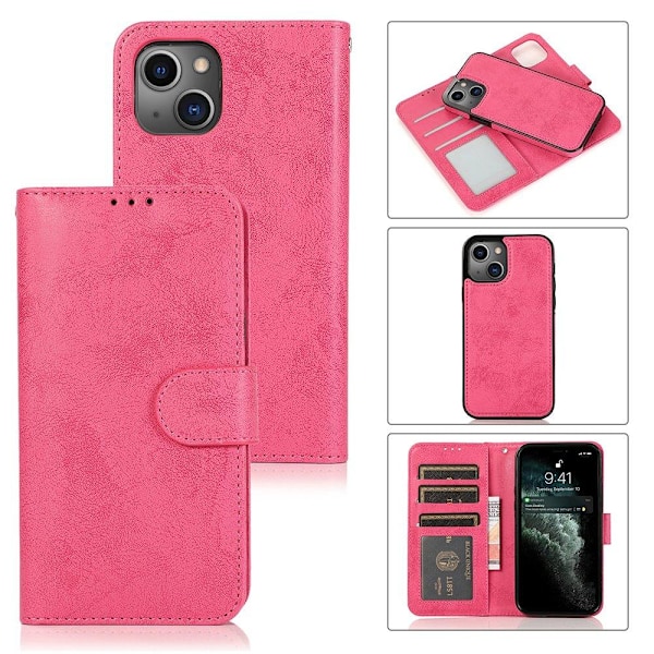 iPhone 13 - Plånboksfodral LEMAN Lila Lila