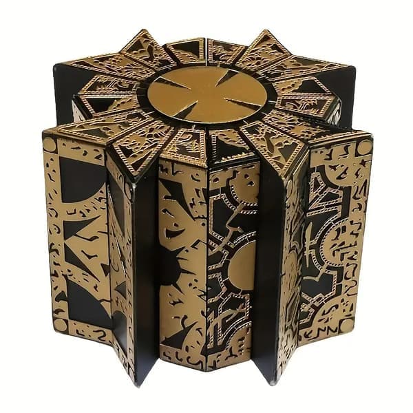 Fungerende Lemarchands Lament Configuration Lås Puslespillboks Fra Hellraiser Dekor