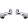 CUNEARY Brusearmbågsforbindelse - Messing - Krom - Justerbar afstand - 1/2\" Hun