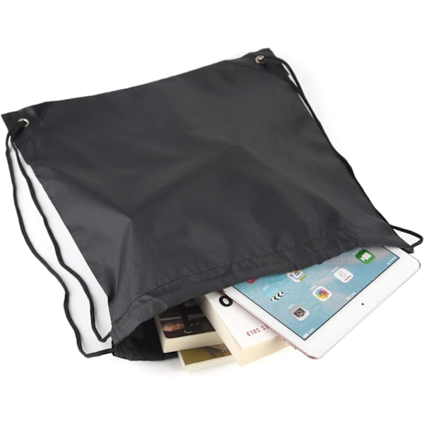 10 st Drawstring Ryggsäck String Sport Bag Gym Ryggsäck Bulk för Skola Gym Sport Resor