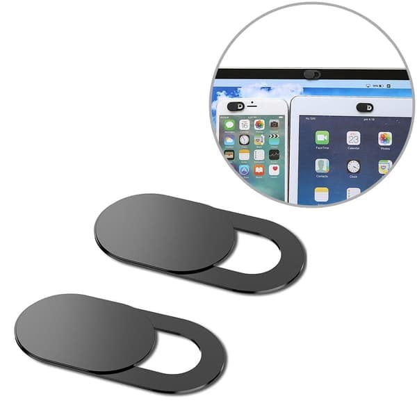 5-pack - Webbkamera skydd - Mobilkamera - Spionskydd Svart