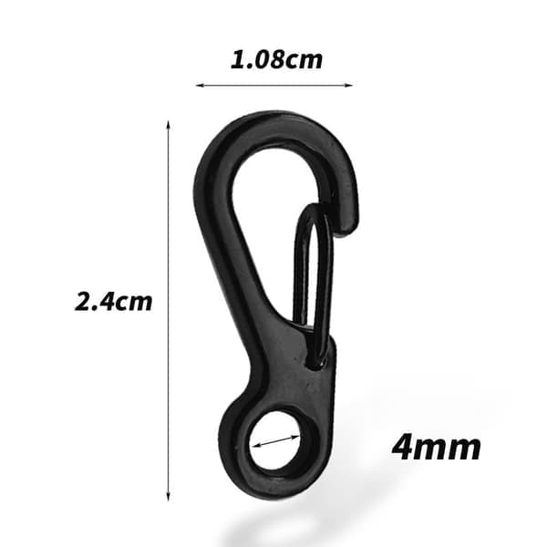 3-pak Mini Taktiske Nøgleringe, Aluminium Karabinhager
