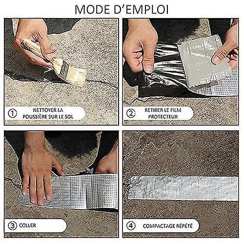 Aluminiumtejp: Hyperresistent och vattentät tejp med starkt grepp för sprickor, läckor, hål 5cm*5m