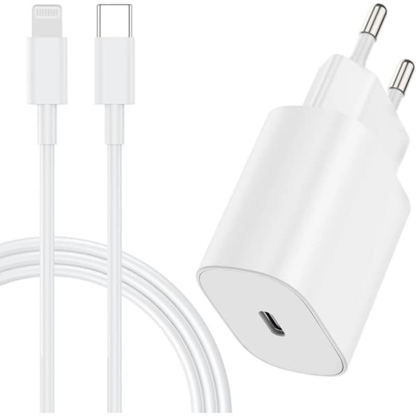20W hurtig USB-C iPhone-oplader, Apple hurtigkabel med 2m USB-C-kabel til iPhone 14 Pro Max/14/13 Mini/13 Pro/13 Pro Max/12 Mini/12 Pro/12 Pro