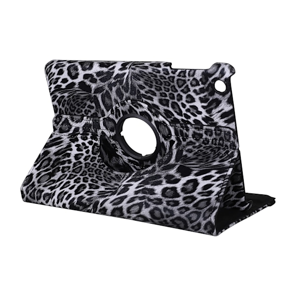 Leopard Läderfodral med roterbart ställ, iPad Mini 2/3, grå grå