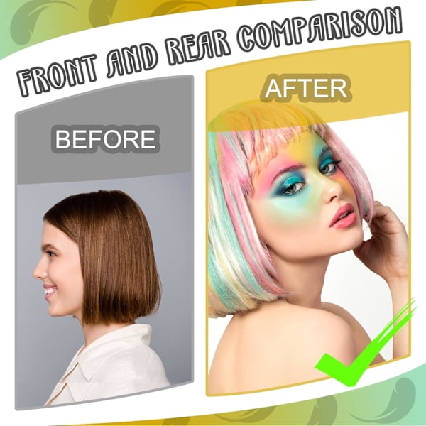 2 stycken - highlights mössa - vit+virkning
