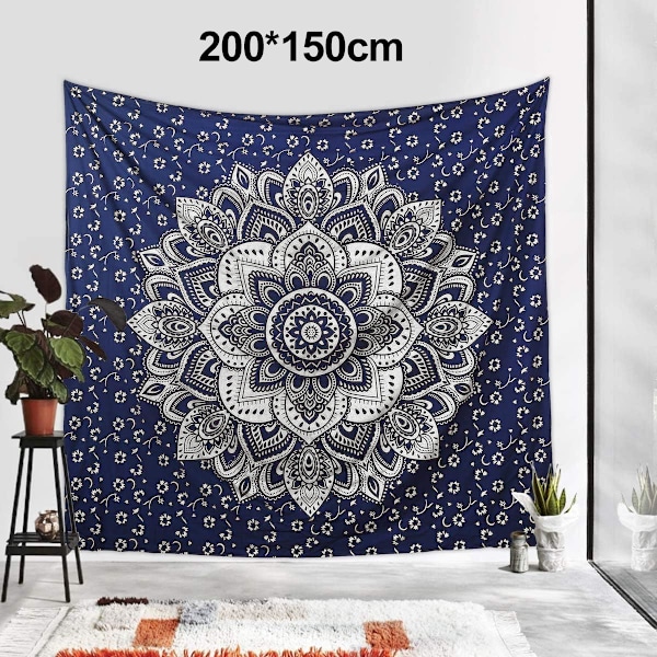 Mandala Blommönster Tryckt Gobeläng - MDL10-200*150cm