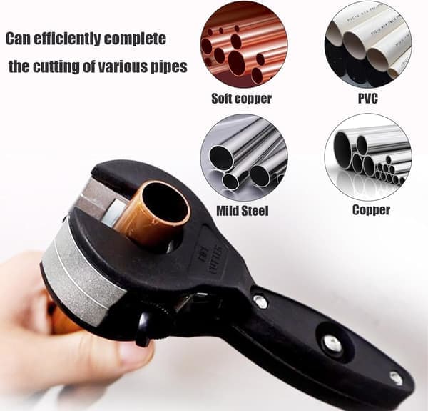 Barring rørkutter Rørkutter 1/4 \" til 7/8 \" 2 i 1 Smale rom Kompakt kutter Barring PVC-kutter for kutting av PVC PPR