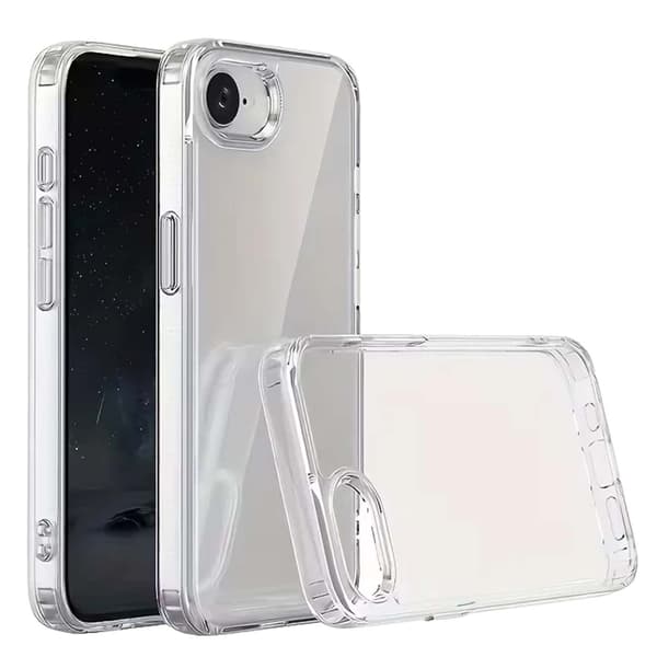 Gennemsigtigt cover med kamerabeskyttelse til iPhone 16e