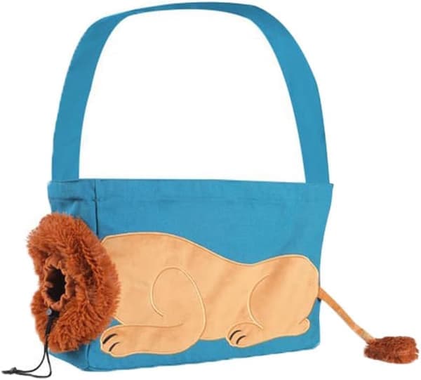 Pet Carrier - Hands-Free Backpack for Dog and Cat, Ventilated Mesh Fabric, Safety Leash, with Observation Window (Lake Blue, Large Size)