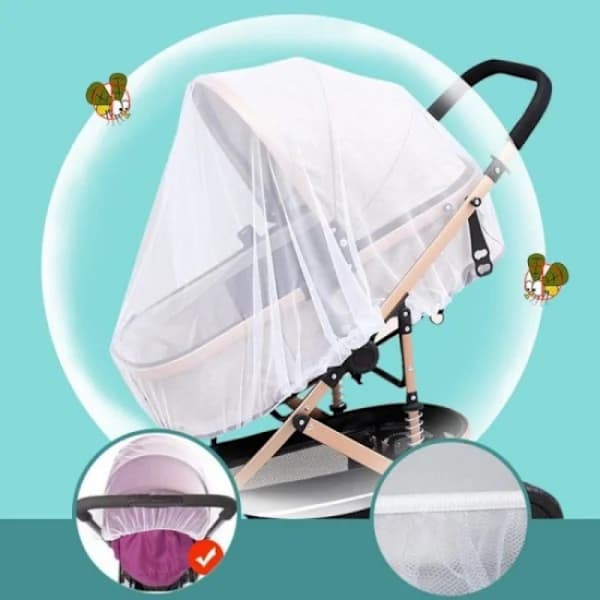 Myggnät Barnvagn Universal Svart, ta