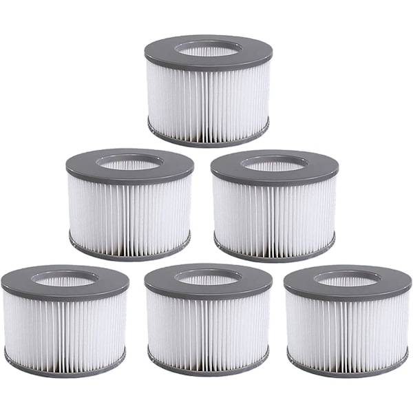 Mscomft 4-pack ersättningsfilter för MSPA Whirlpool-filter - Subboat och Hot Spa-filterpatroner - för uppblåsbara pooler - 2020-modell