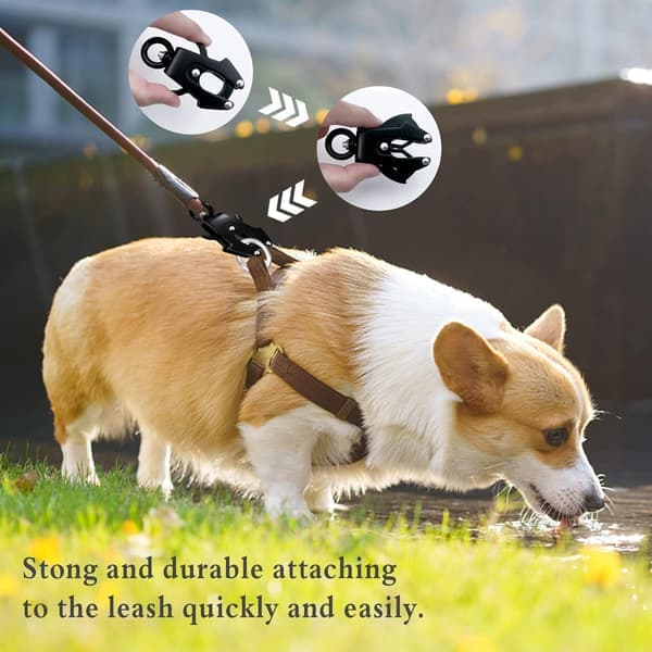2-piece Leash Buckle 360 Degree Rotating Clip Heavy Duty Quick Release Buckle for Securing Pet Collars