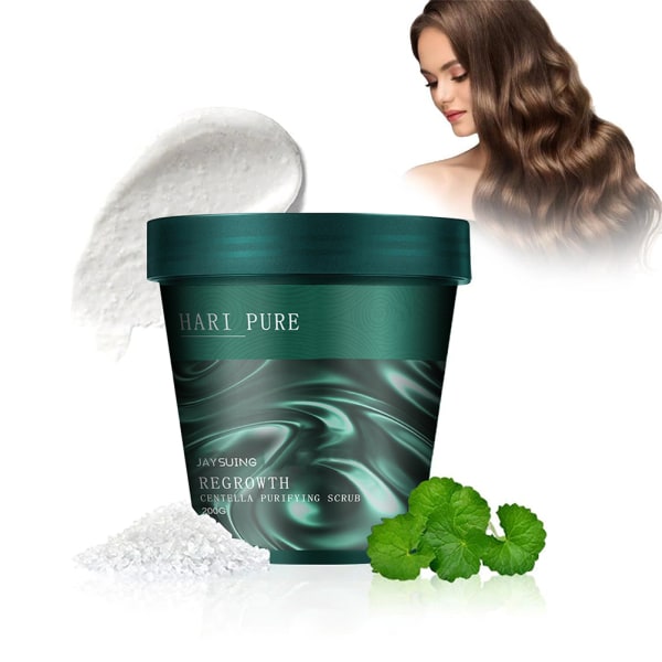 200 g Sea Salt Shampoo Scalp Scrub Cream för klåda i hårbotten och mjällkontrollolja Uppfriskande hårvård