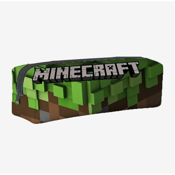 Nya Minecraft speltillbehör student skolväska stor kapacitet student dragkedja pennfodral mönster pattern 2