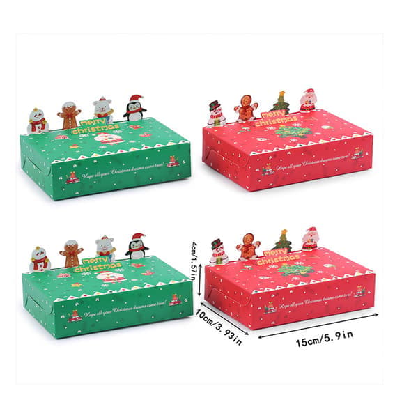 Creative Christmas Three-dimensional Biscuit Box Gift Prize Christmas Paper Box Gift Packaging
