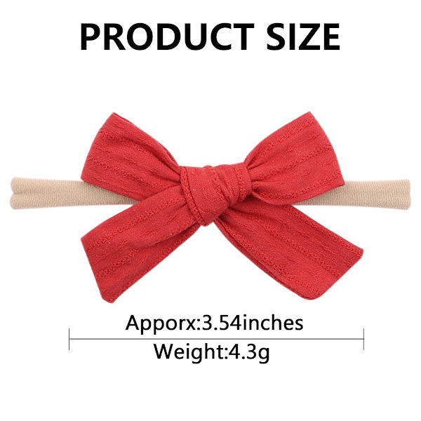 20 st Baby Girls Hår Bågar Huvudband Nylon Hår Band Elastiska Hår Tillbehör