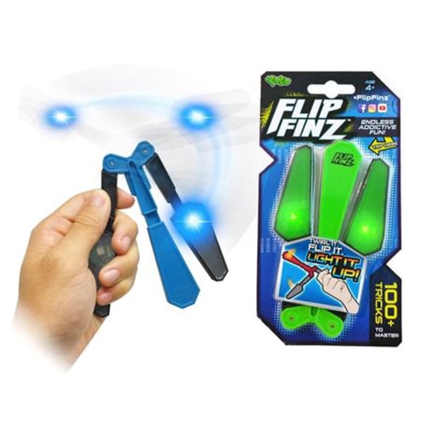 JULKLAPP Populära Flip Finz - fidget spinner - trick leksak - grön grön