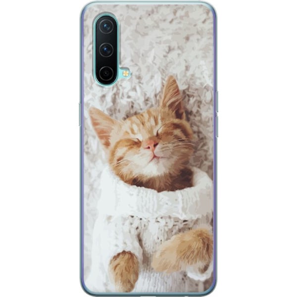 OnePlus Nord CE 5G Genomskinligt Skal Katt