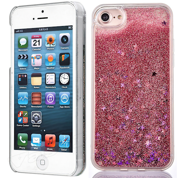 iPhone 6/7/8/SE (2020 & 2022) - Flytande Glitter 3D Bling Skal C iPhone 7 iPhone 7