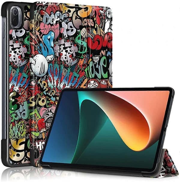 Kompatibel med Xiaomi Mi Pad 5 Pro 11\" Tablet 2021 Version Telefoncover Stativfunktion Automatisk Vågn/Sov Graffiti